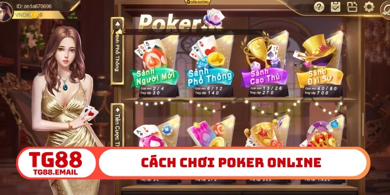 Cách chơi poker online