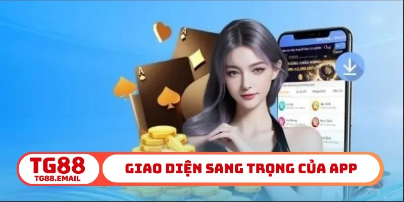 Giao diện sang trọng của app