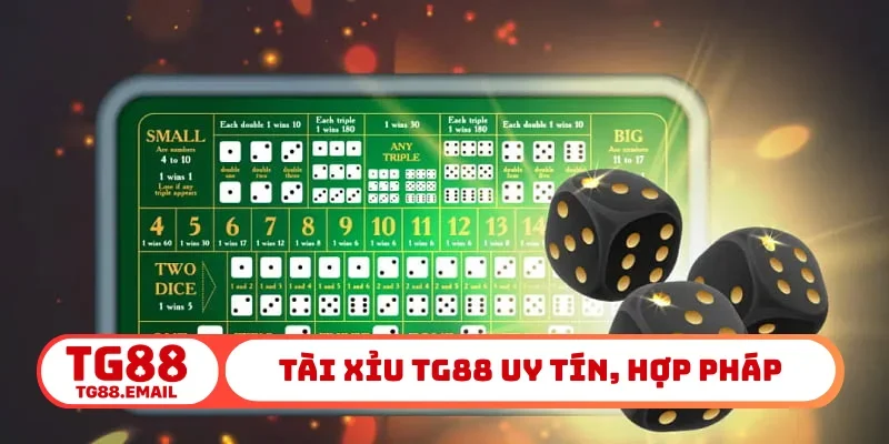 Tài Xỉu TG88 uy tín, hợp pháp