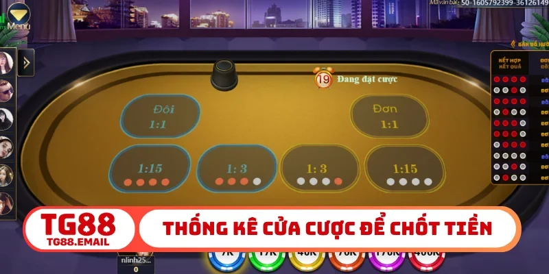 Thống kê cửa cược để chốt tiền