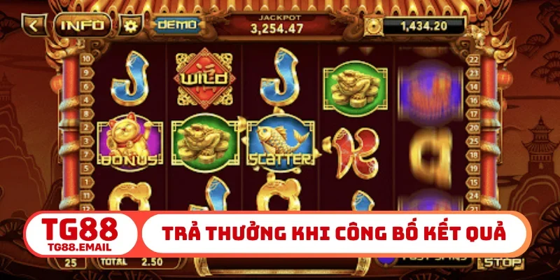 Trả thưởng sau khi công bố kết quả