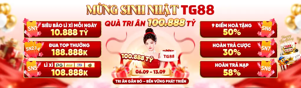 sự kiện đặc biệt tháng 9 của TG88